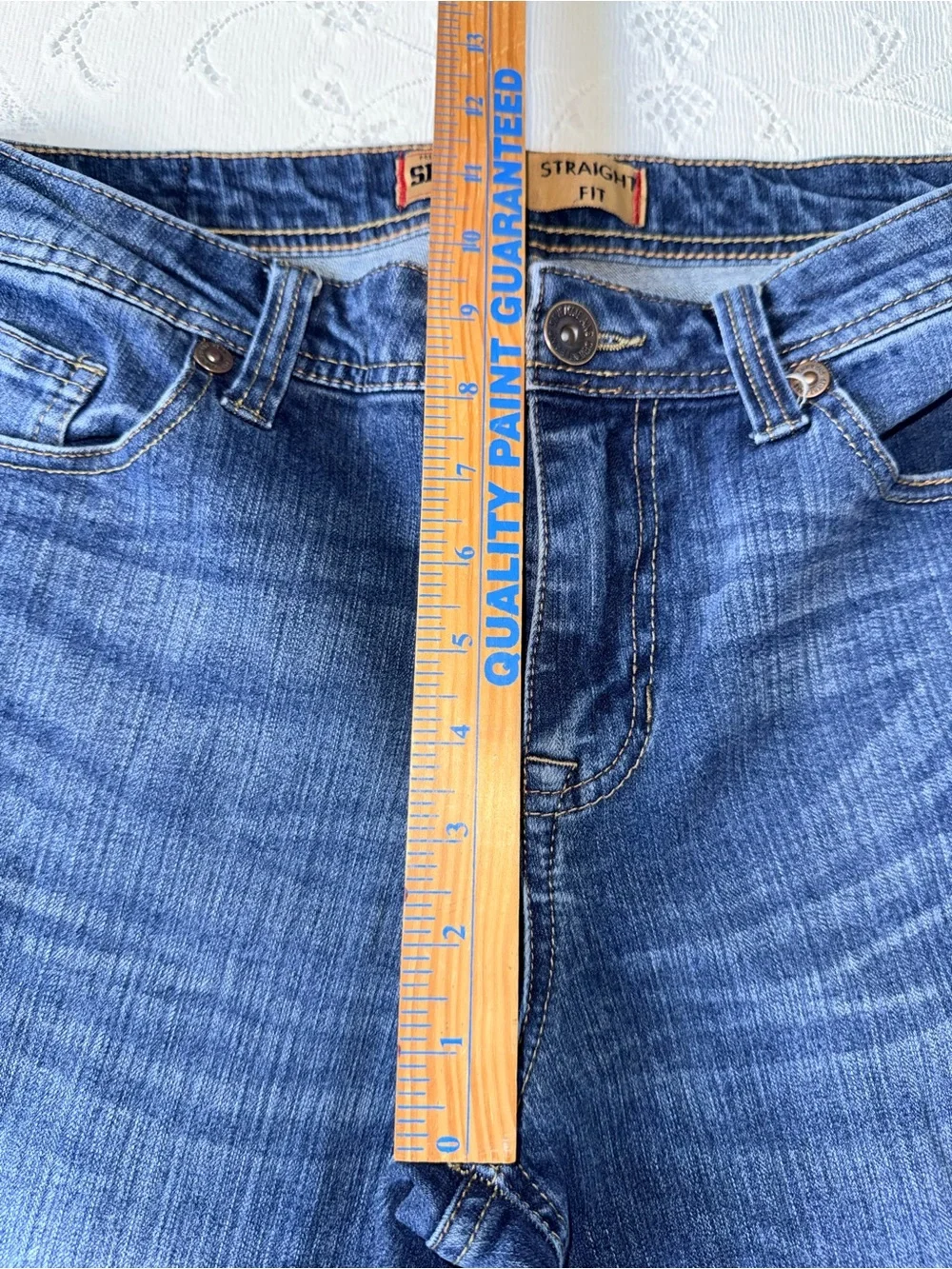 Seven7 Premium Denim Co. Men's Straight Fit‎ Blue Jeans Wash W34